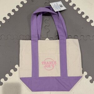 Trader Joe’s viral mini pastel tote bag NWT